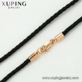 44856 xuping collier de ras de cou de corde simple et à la mode en électrodéposition de 18k